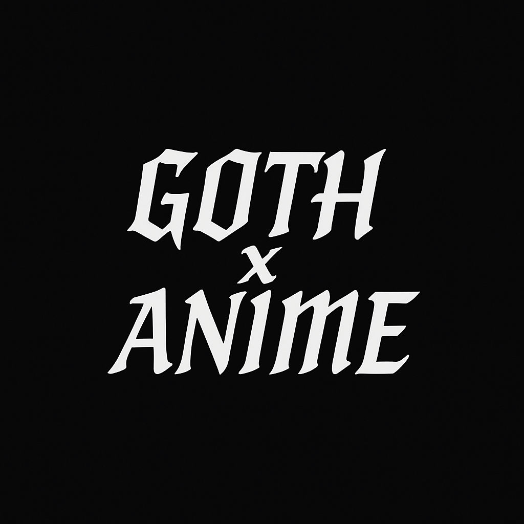 Goth x Demon Slayer collection logo featuring bold typography in gothic style with anime influence.